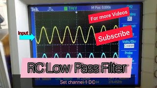 RC low pass filter Circuit lab experiment AC Lab Circuit Diagram  Breadboard Wiring [upl. by Dody954]