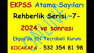 EKPSS 2024 sınav ile ilgili istatistikler Rehberlik videosu 7 [upl. by Ioj]