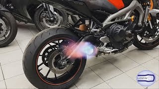 BEST Exhaust Sound 3 Cylinder Motorcycles Engine [upl. by Arbma]