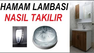 armatür ışık lamba ablik nasıl takılır banyo lavabo wc tuvalet lambası ışığı nasıl takılır montaj [upl. by Samella]