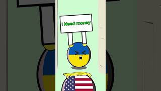 Ukraine requests US aid in 2023 2024 and 2025 countryballs usa ukraine 2024 [upl. by Ennovad]