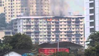 Flat PKNS Kerinchi terbakar [upl. by Nlyak]