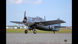 Grumman F4F Wildcat wRadial Engine Flight 114quot wingspan  Top Gun Invitational 2018 [upl. by Eelyek]