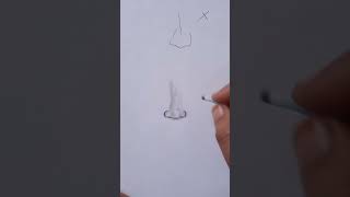 how to draw a very easy nose 👃trending shorts [upl. by Nylzzaj]