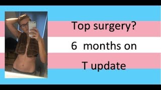 Top surgery update and 6 months on T [upl. by Vita342]