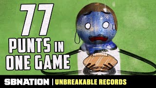 The Most Punts In A Single Game  Unbreakable Records [upl. by Teddie]