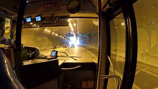 Greece X80 Bus Route Acropolis to Piraeus Time Lapse 6162023 [upl. by Ellimak]