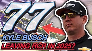 Kyle Busch POTENTIALLY LEAVING RCR in 2025  Spire Motorsports and Front Row TOP OPTIONS [upl. by Whalen]