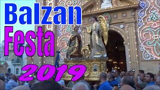 Balzan Church festa Celebration  celebrazzjoni fuq izzuntier  Balzan festa 2019 MALTA [upl. by Stagg]