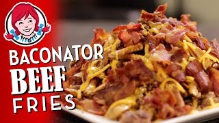 Wendys Baconator Fries with BEEF [upl. by Mages]