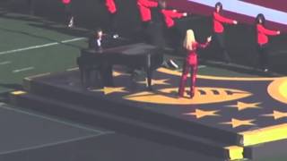 Lady Gaga  National Anthem Super Bowl Rehearsal [upl. by Oilla]