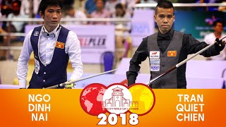 3Cushion HoChiMinh World Cup 2018  Ngo Dinh Nai vs Tran Quyet Chien [upl. by Bebe446]