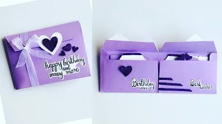 Beautiful Handmade Birthday Card Ideas for Best friendDIY Birthday Card Art amp Craft By Tulsi [upl. by Enitsuj]