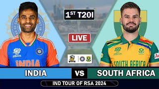 INDIA vs SOUTH AFRICA 1st T20 MATCH LIVE SCORES  IND vs SA LIVE MATCH COMMENTARY [upl. by Negiam116]