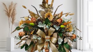 How to make an Artificial Autumn Arrangement [upl. by Jenine]