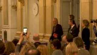 Nobel laureate Handke anger at Balkans war question [upl. by Ut]