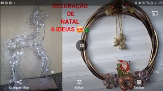 DECORAÇÃO DE NATAL LINDAS FÁCIL DE FAZER E VENDER 6 TUTORIAIS ENFEITES DE NATAL 2024 [upl. by Burman]