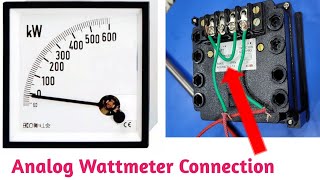 How to Connect Wattmeter in Circuit Analog Wattmeter ConnectionHow to Connect Wattmeter With Loud [upl. by Lopes]