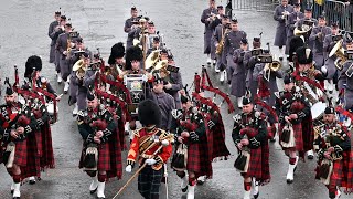 Royal Regiment of Scotland parade at Edinburgh Castle 2023 [upl. by Adarbil662]