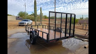 Building a 6 x 12 Utility Trailer  3500 lb Capacity Using Engineered Trailer Plans [upl. by Epuladaug]