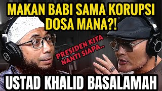 GUE NANYA KORUPTOR SAMA BABI USTAD GUE DIOMELIN‼️🤣🤣 USTAD KHALID BASALAMAH [upl. by Tunnell]