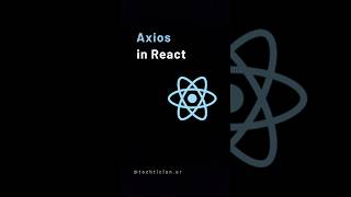 Axios in React coding react reactdeveloper software javascript fypシ゚viral javascriptdev [upl. by Aisac]