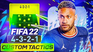 THE BEST FORMATION IN FIFA 22 🥇 4321 CUSTOM TACTICS  FIFA 22 Ultimate Team [upl. by Williamson462]