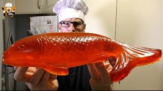 HOW TO MAKE A GIANT HOMEMADE SWEDISH GUMMY FISH [upl. by Av883]