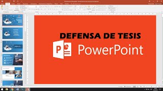 🔴¿Cómo HACER un POWER POINT para Presentar una TESIS Monografía 👉PowerPoint Presentation [upl. by Vernice659]