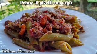 Penne di piselli con ragù 🫛​🍝​ [upl. by Halonna144]