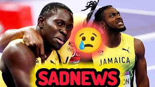 Breaking News Jamaica Men 4x100 Disqualified And Crashes Out Of Relay Final [upl. by Coleen]