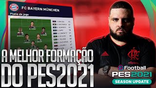 AS MELHORES FORMAÇÕES DO PES 2021  MY CLUB E DIVISÕES ONLINE  DICAS TÁTICAS [upl. by Darcey]