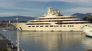 Dilbar yacht docking  FULL MANEUVER [upl. by Field414]