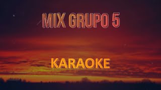 Mix Grupo 5 Valentina Así se Goza Culebrítika Karaoke Pista Musical Con coros [upl. by Nadeen]