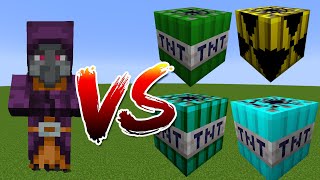 Illusioner vs All Tnt Mob Battle in Minecraft [upl. by Alton]