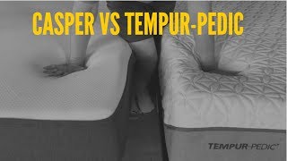 Casper Vs Tempurpedic Mattress Comparison [upl. by Cut]