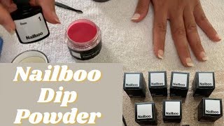 I Tried Nailboo  Dip Powder Tutorial  Salon Quality Nails at Home [upl. by Jobyna]