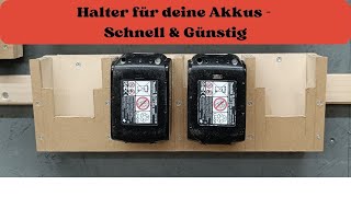 Halter für Akkus  Schnell amp Günstig handwerk heimwerken heimwerker [upl. by Siblee]