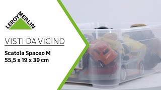 Visti da vicino scatola in plastica Spaceo M  Leroy Merlin [upl. by Nedearb961]