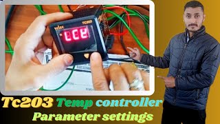 Selec TC203 temperature controller parameter settings [upl. by Barbey]