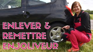 Comment enlever et remettre un enjoliveur [upl. by Ahserkal]