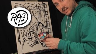 HOW TO PAINT ABSTRACT EXPRESSIONISM in ACRYLIC PAINT by RAEART [upl. by Gaskill254]