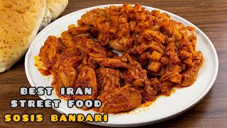 Sosis Bandari Best Iranian street food  easy Fast Food Recipes You Can Make AT Home [upl. by Pepi]