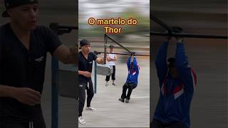 Alavanca ao contrário Ninguém consegue segurar o peso do martelo de 7kg calisthenics [upl. by Aroc]