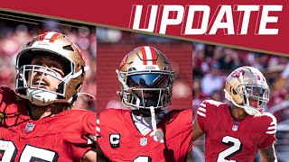 Official Injury Report 🚨 A surprise pop up with Deommodore Lenoir George Kittle Deebo amp more [upl. by Inimod]