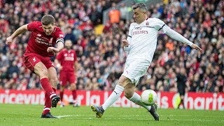 Liverpool Legends 32 AC Milan  Fowler flick Pirlo freekick and a Steven Gerrard winner [upl. by Refotsirhc809]