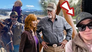 Reba McEntire and Boyfriend Rex Linn visit Kelly Clarksons ranch [upl. by Burch408]