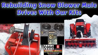 Rebuilding Snow Blower Mule Drives With Our Kits For Case Ingersoll Tractors Snow Throwers [upl. by Llenrac]