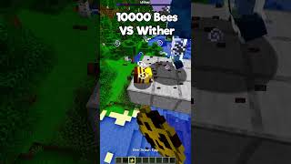 Minecraft 10000 Bees vs Wither😱 もういいよ minecraft shorts [upl. by Goldenberg]