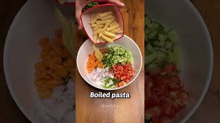 Quick easy high protein pasta salad recipe shorts [upl. by Harrak]